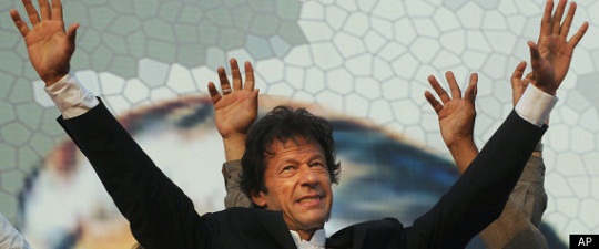 Imran Khan at a rally
