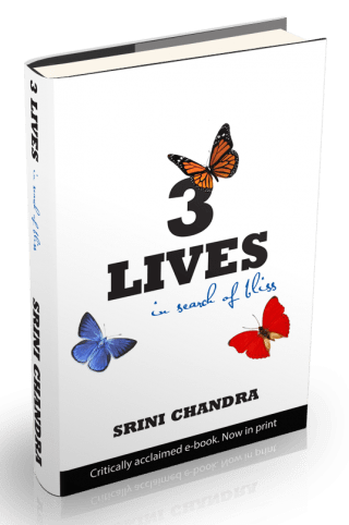 Book Cover: 3 Lives, in search of bliss